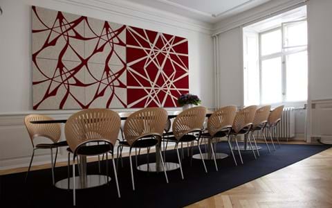 akustik moduler Twister i filt ophæng på væg